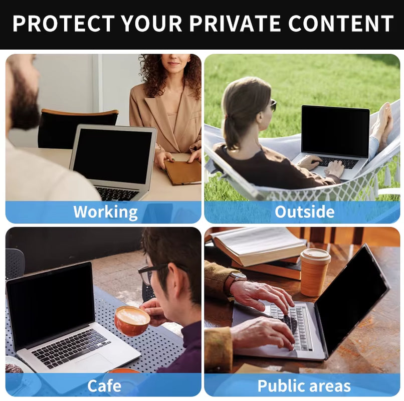 Carnival 14-Inch Anti-Peek Anti-Spy Privacy Screen Protector with Buckle Privacy Filter
